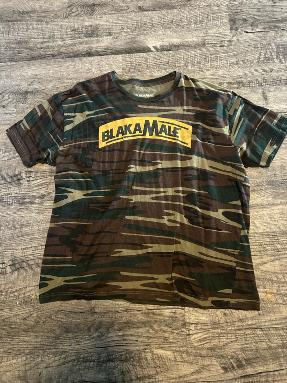 BlakaMale Men’s Green Camoflauge T-Shirt